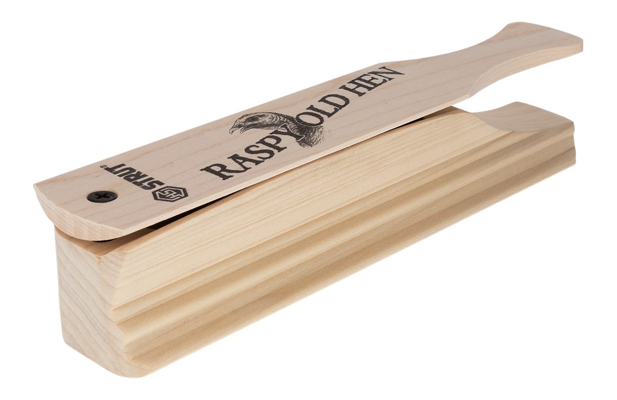 Hunters Specialties Raspy Old Hen Box Call - Native Hardwood Construction W
