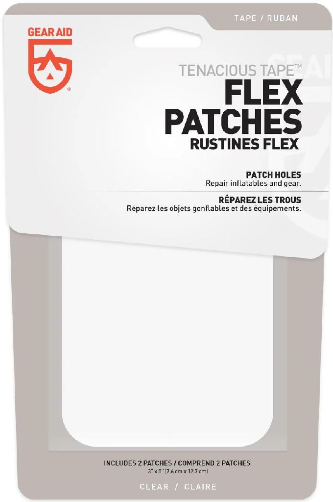 Gear AID Tenacious Tape Flex Patches Clear 3in X 5in