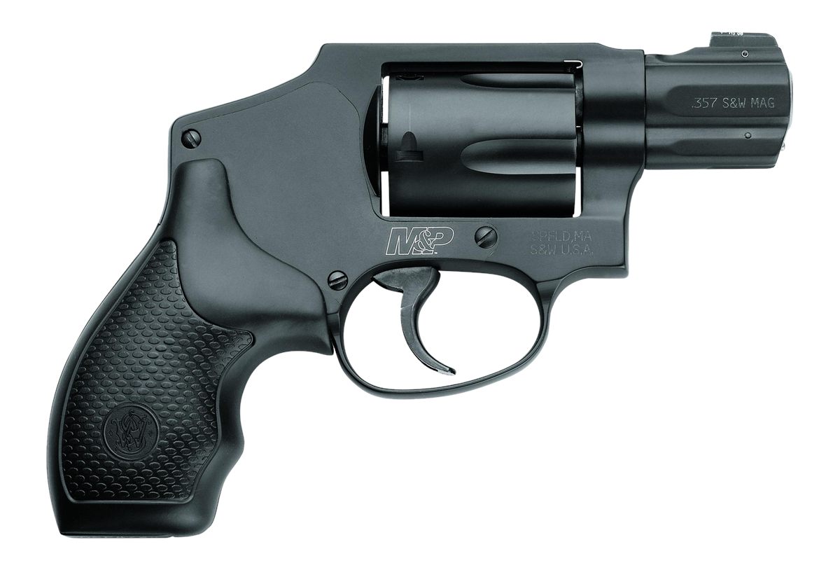 Smith Wesson 103072 M P 340 357 Mag Or 38 S W Spl +P 5 Shot 1.88in Black Ba