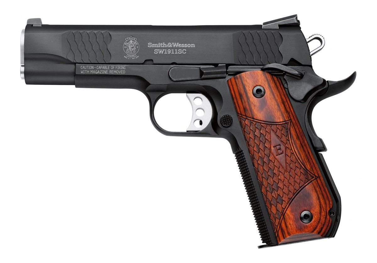 Smith and Wesson 108483 1911 E-Series 45 ACP 7+1/8+1, 4.25in Stainless Stee
