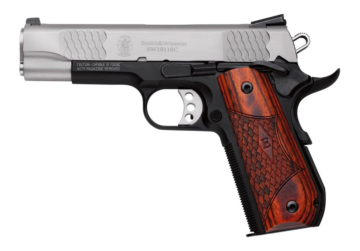 Smith and Wesson 108485 1911 E-Series 45 ACP 4.25in Barrel 8+1, Black Round