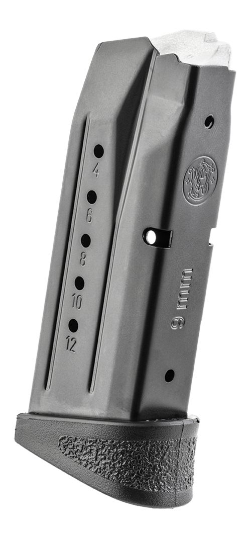 Smith Wesson M P9 Compact Magazine w/Finger Rest 9mm Blued 12/rd