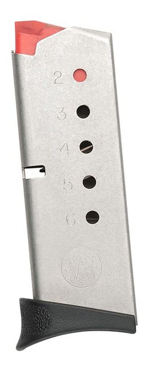 Smith and Wesson 380 Bodyguard Handgun Magazine Stainless Steel Auto 6/rd view 2