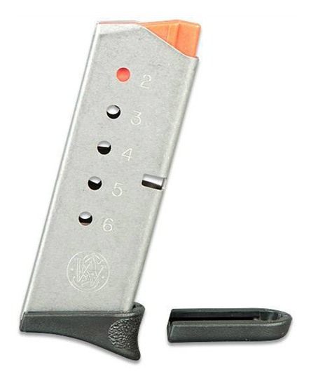 Smith and Wesson 380 Bodyguard Handgun Magazine Stainless Steel Auto 6/rd view 3