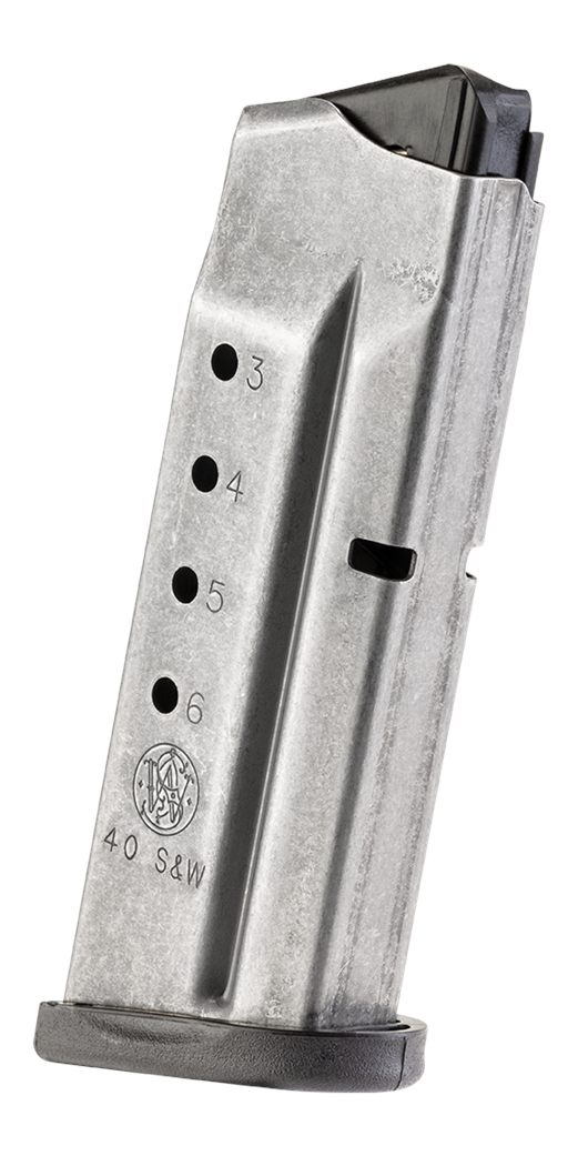 Smith Wesson M P40 Shield Handgun Magazine Stainless Steel .40 S W 6/rd