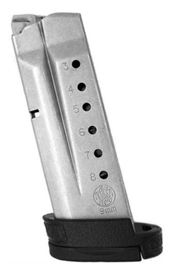 Smith Wesson M P9 Shield Magazine Stainless Steel 9mm Luger 8/rd view 2
