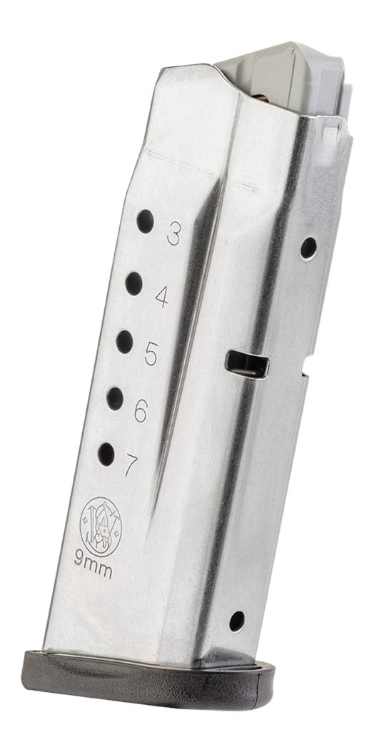 Smith Wesson M P9 Shield Handgun Magazine Stainless Steel 9mm Luger 7/rd