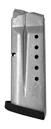 Smith Wesson M P9 Shield Handgun Magazine Stainless Steel 9mm Luger 7/rd view 2