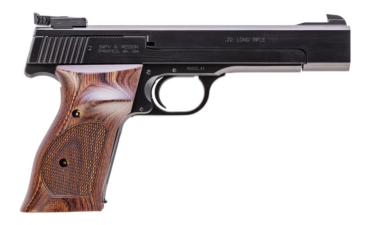 Smith and Wesson 130511 41 Full Size 22 LR 10+1, 5.50in Blued Button Rifled