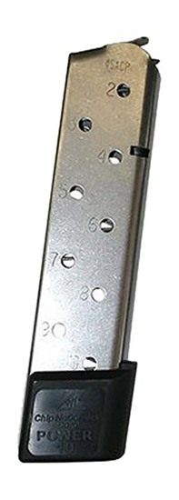 Smith Wesson 1911 Magazine .45 ACP Stainless Steel 8/rd view 2