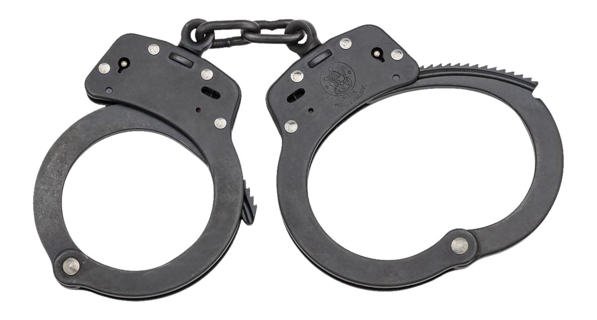 Smith Wesson M100 Handcuffs - Hinged Blue Standard