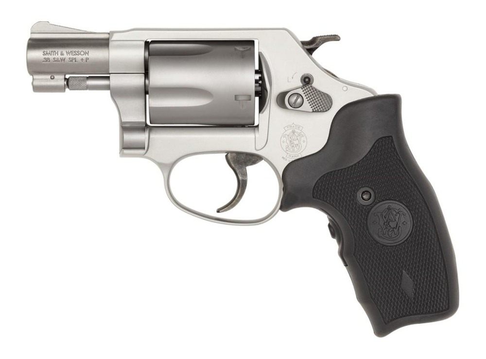 Smith Wesson 163052 Model 637 w/Laser J- 38 Special +P 5 Shot 1.88in Stainl view 2
