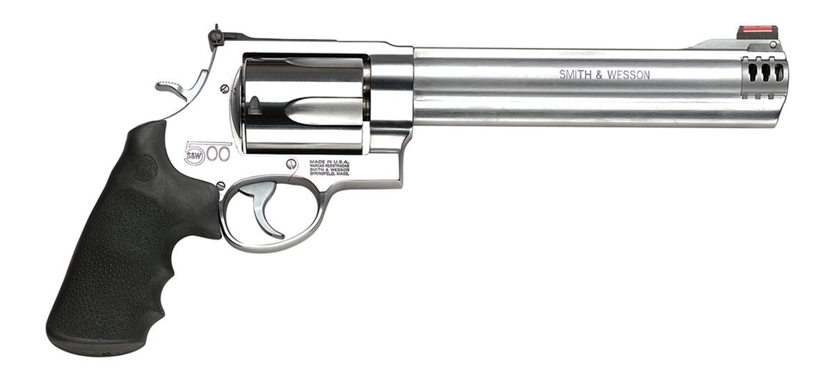 Smith Wesson 163501 Model 500 X-Large S W Mag 5 Shot 8.38in Satin Compensat