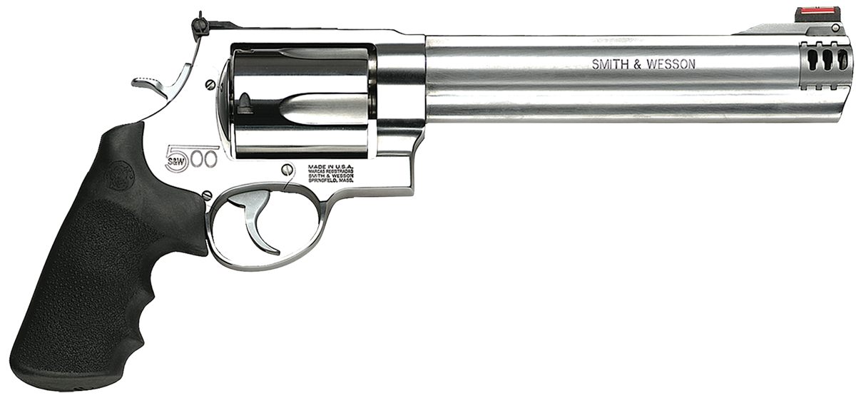 Smith Wesson 163501 Model 500 X-Large S W Mag 5 Shot 8.38in Satin Compensat view 2