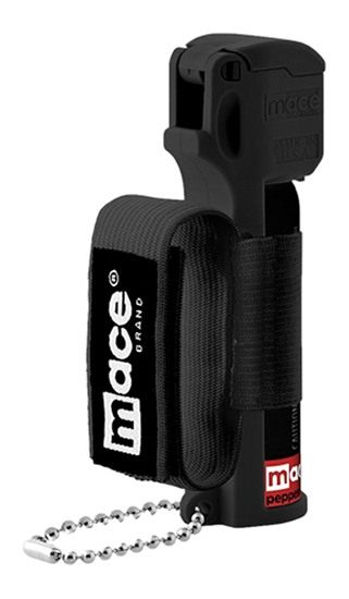 Mace Personal Defense Jogger Sport Pepper Spray 18 Grams 12' Range - Black
