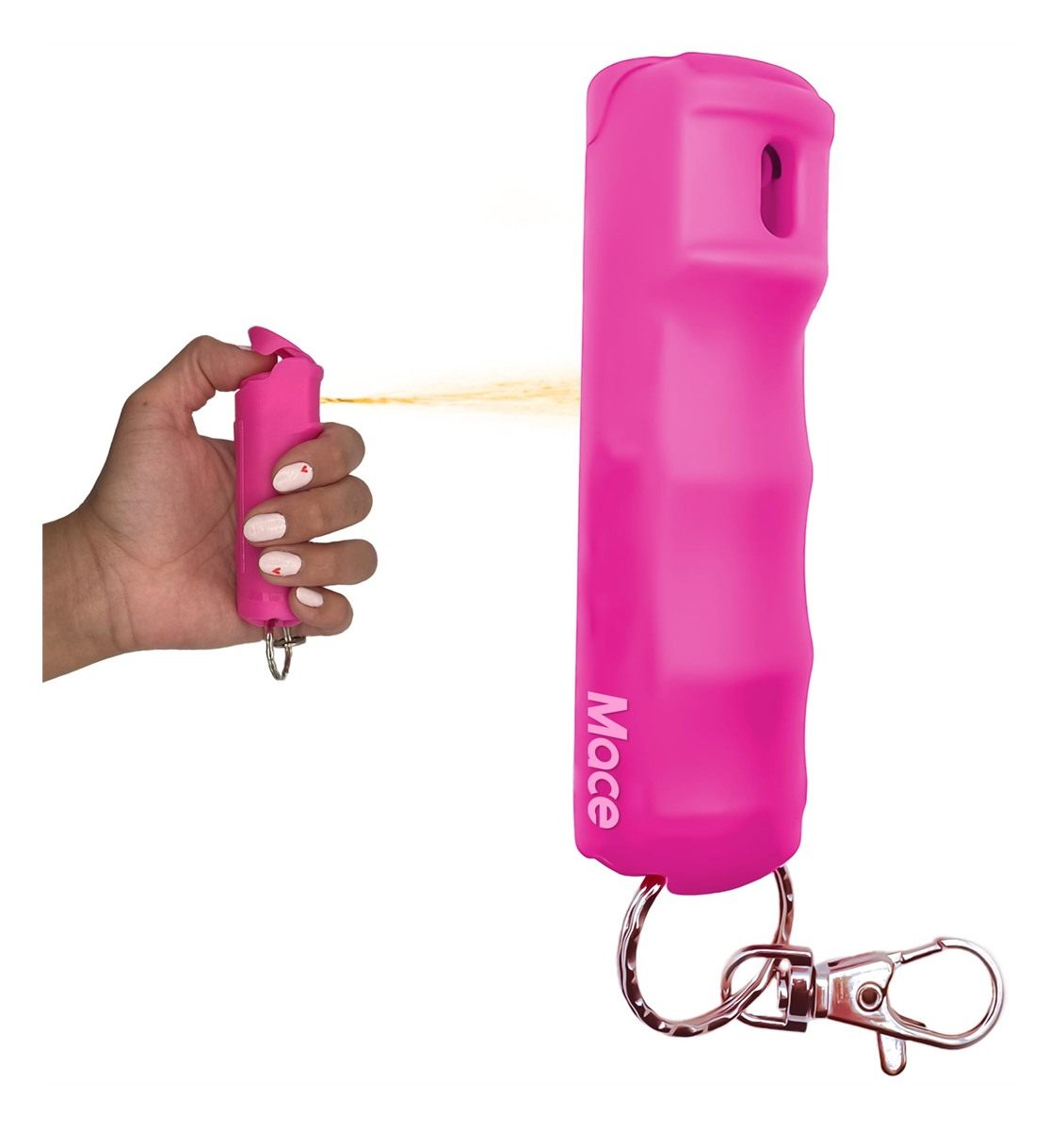 Mace Pepper Spray for Women Men- Keychain- Compact Model, Pink, 12 FT Range