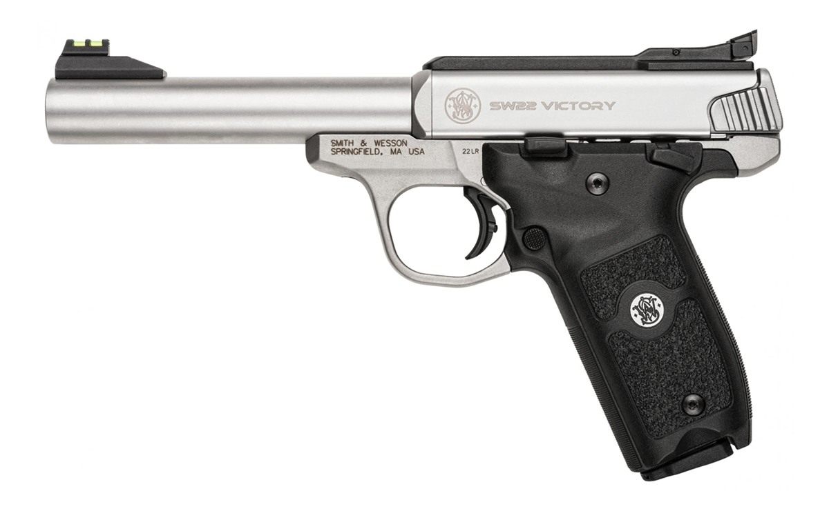 Smith Wesson 108490 SW22 Victory Full Size 22 LR 10+1, 5.50in Silver Match view 2