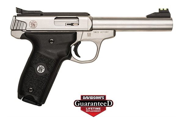 Smith Wesson 108490 SW22 Victory Full Size 22 LR 10+1, 5.50in Silver Match view 3