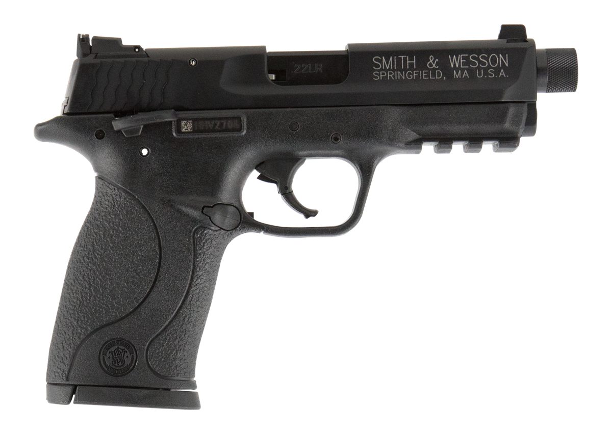 Smith Wesson 10199 M P Compact 22 LR 3.50in Threaded Barrel 10+1, Black Pol