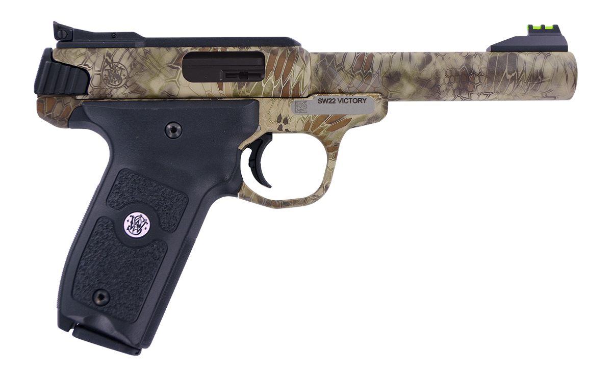 Smith Wesson 10297 SW22 Victory Full Size 22 LR 10+1 5.50in Kryptek Highlan