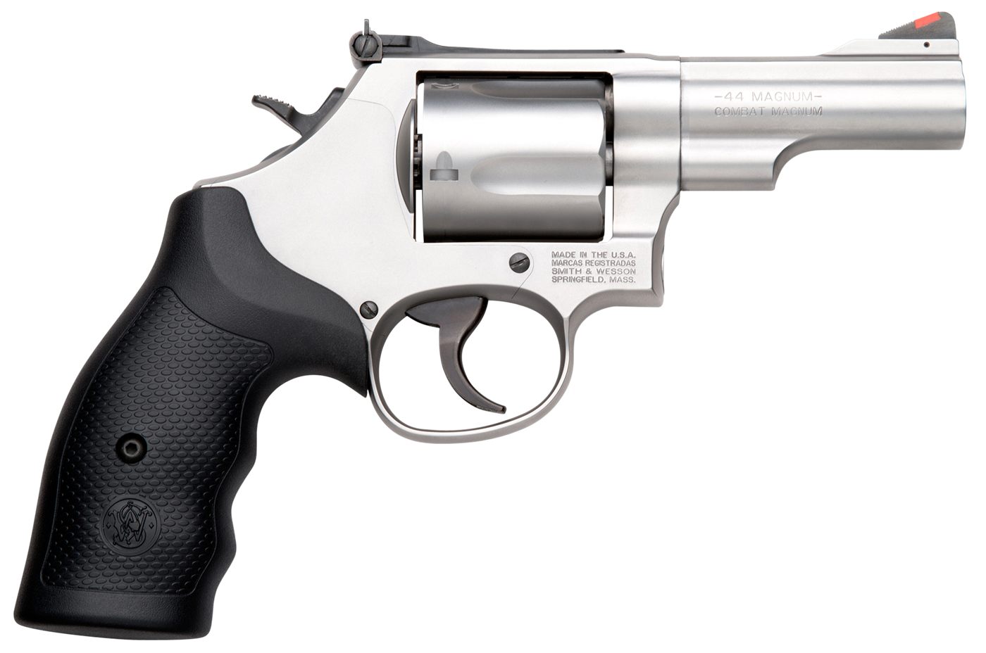 Smith Wesson 10064 Model 69 Combat Magnum 44 Rem Stainless Steel 2.75in Bar