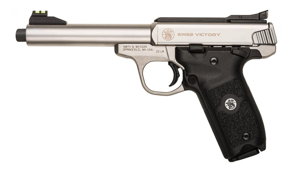 Smith Wesson 10201 SW22 Victory Full Size 22 LR 10+1, 5.50in Satin Stainles view 2