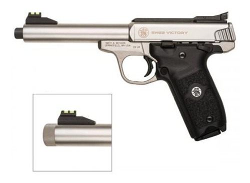 Smith Wesson 10201 SW22 Victory Full Size 22 LR 10+1, 5.50in Satin Stainles view 4