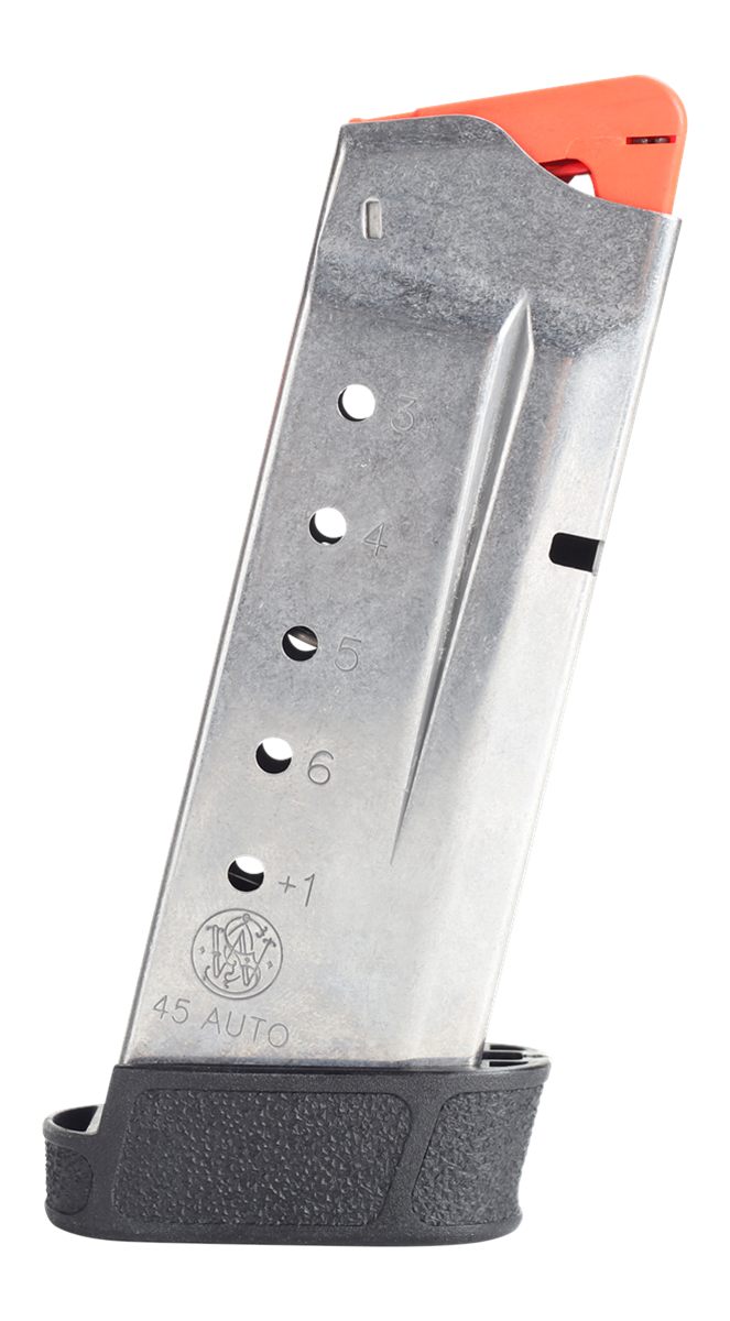 Smith Wesson M P Shield Handgun Magazine Stainless Steel .45 Auto 7/rd