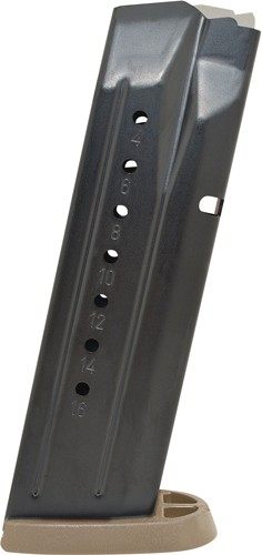 Smith Wesson M P9 M2.0 Magazine Black Steel FDE Base Plate 9mm Luger 17/rd view 3