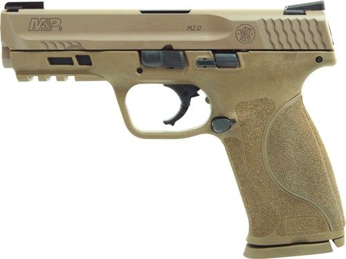 Smith Wesson Swsn M P9 M2.0 4.25in FDE Truglo TFX 17+1RD NO Thumb Safety Ar