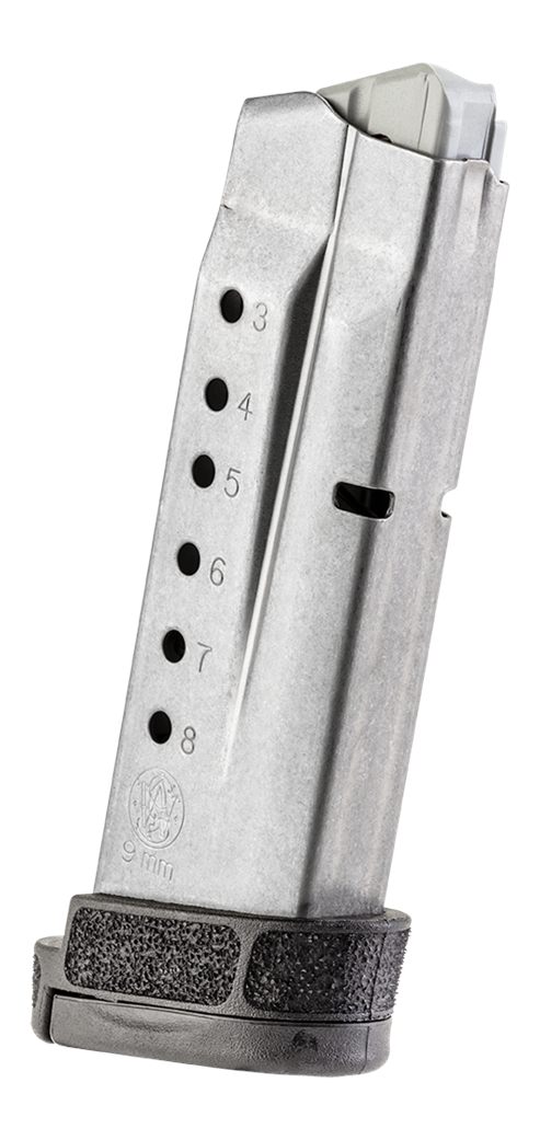 Smith Wesson M P Shield M2.0 SS Handgun Magazine with Finger Rest 9mm Luger