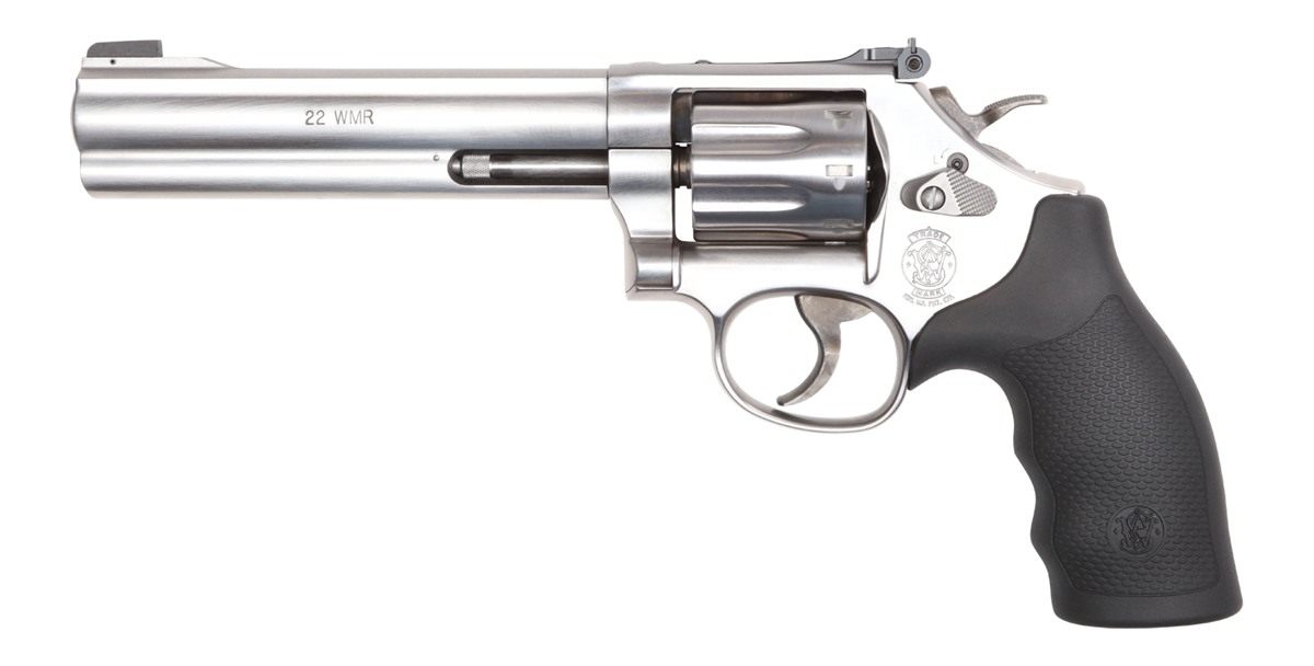 Smith and Wesson 12460 Model 648 K- 22 WMR 8 Shot 6in Stainless Steel Barre view 2