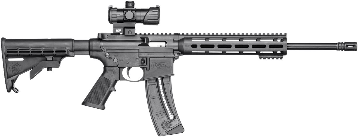 Smith Wesson 12722 M P15 Sport OR 22 LR 25+1 16.50in Black Threaded Barrel view 2