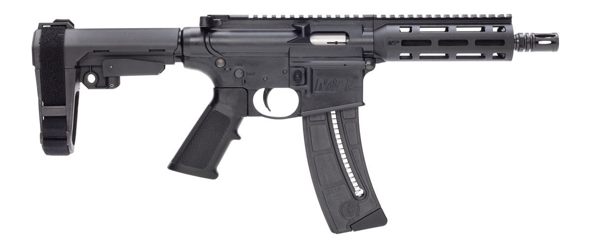 Smith Wesson 13321 M P15 Pistol 22 LR 8in Black Carbon Steel Barrel 25+1, S