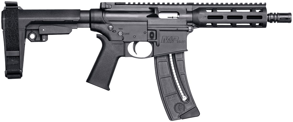 Smith Wesson 13321 M P15 Pistol 22 LR 8in Black Carbon Steel Barrel 25+1, S view 2