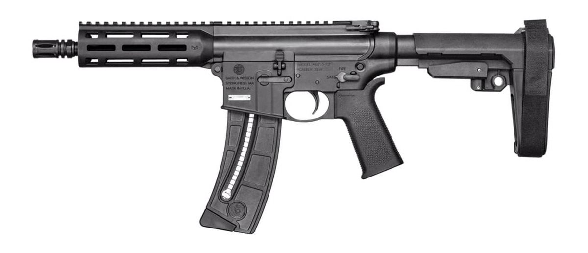 Smith Wesson 13321 M P15 Pistol 22 LR 8in Black Carbon Steel Barrel 25+1, S view 3
