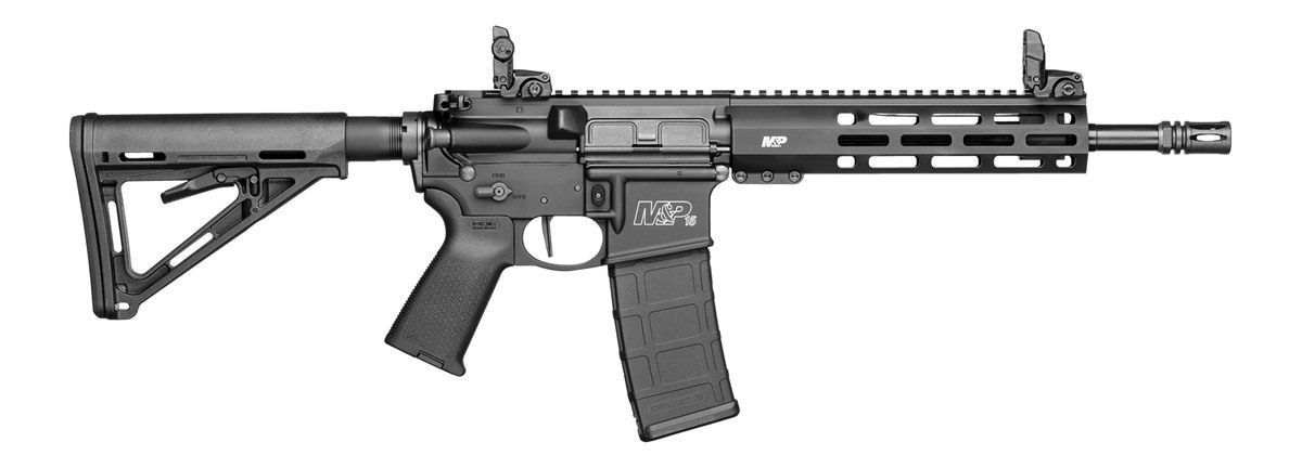 Smith Wesson M P 15 SBR 5.56 11.5inBBL, 9in MLOK, Flip UP Rear, Fixed Sight view 2
