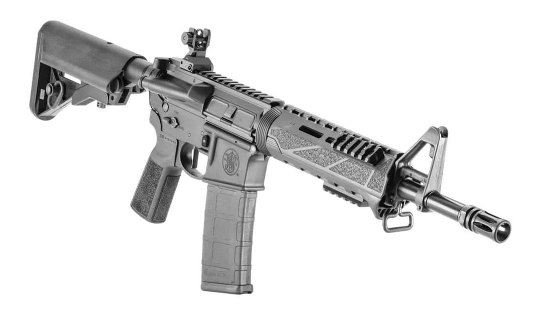 Smith Wesson M P 15 SBR 5.56 11.5inBBL, Drop IN HG, Fixed A2 Front, Flip UP view 3