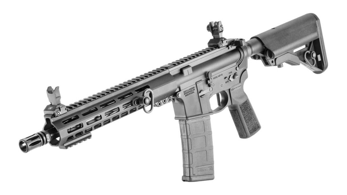 Smith Wesson M P 15 SBR 5.56 11.5inBBL, 10.5in MLOK, Flip UP Rear, Fixed Si view 4