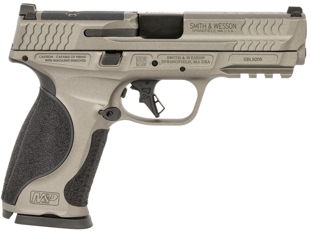 Smith Wesson 14161 M P M2.0 Full Size 9mm Luger 10+1 4.63in Black Steel Bar view 2