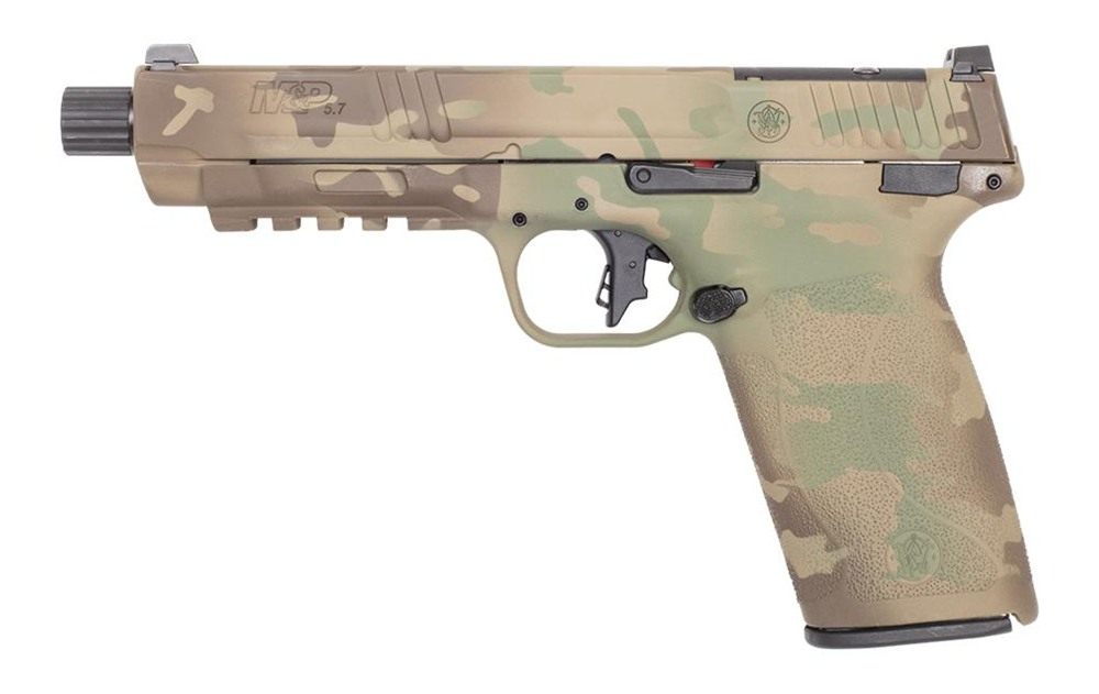 Smith Wesson M P 5.7 OR Handgun 5.7x28mm 22rd 5in Threaded Barrel Multicam view 3