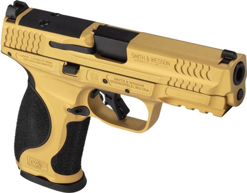 Smith Wesson S W M P9 M2.0 Metal 9MM 4.25in 17-Shot Gold Cerakote