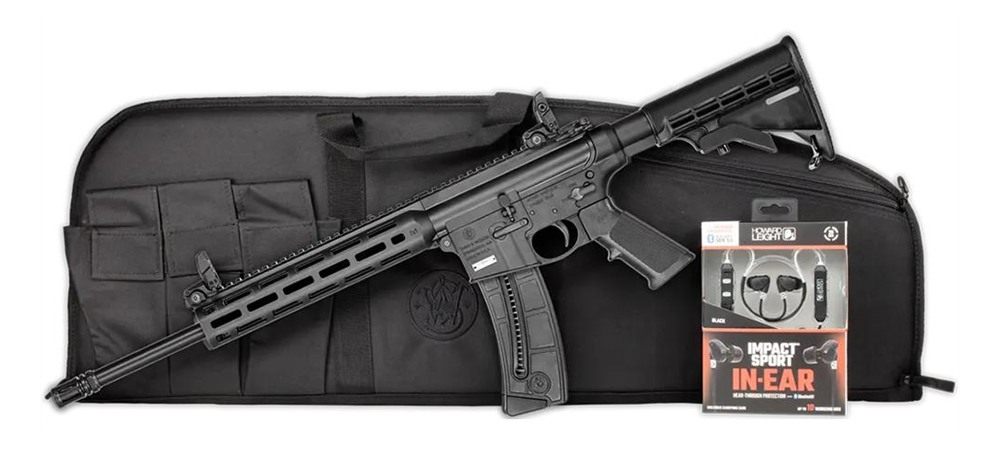 Smith and Wesson 14375 M P15-22 Sport Bundle LR 25+1 16.50in Black Threaded view 3