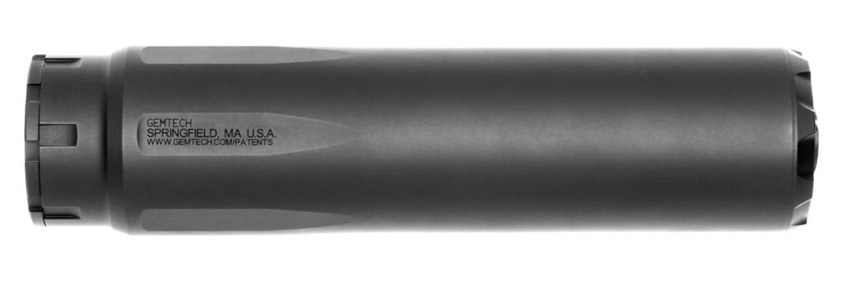 Gemtech Suppressor Abyss 7.62 30CAL-300WM 6.8in 5/8X24 Direct Thrd Black view 2