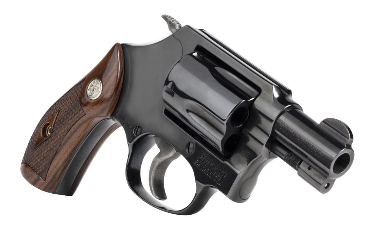 Smith Wesson 14076 Model 36 J- 38 Special +P 5 Shot 1.88in Blued Carbon Ste view 3