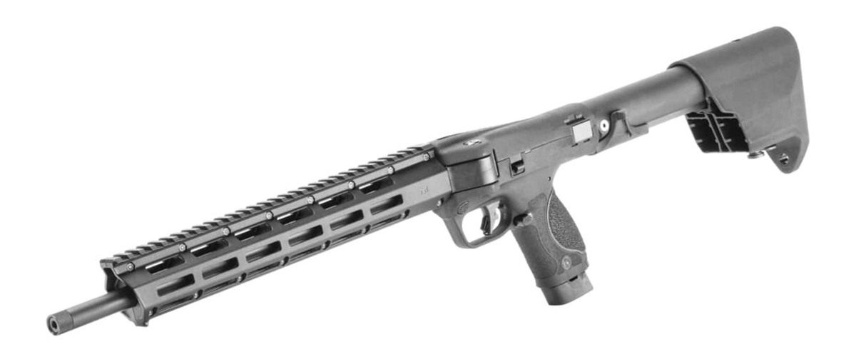 Smith Wesson 14171 M P FPC Folding 22 LR 20+1 16.25in Black Threaded Barrel view 3
