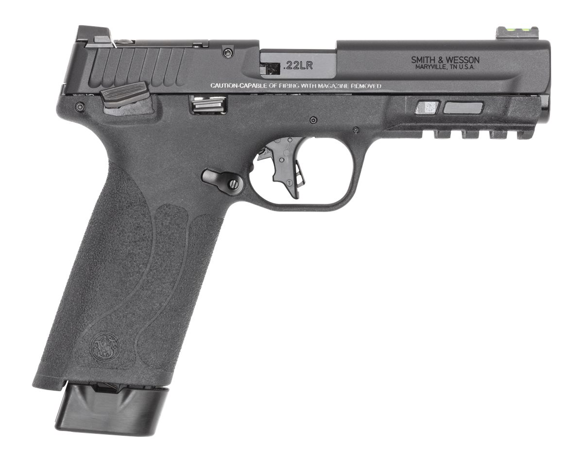 Smith Wesson 14312 M P 22x Full Size 22 LR 20+1 4.10in Black Armornite Thre view 2