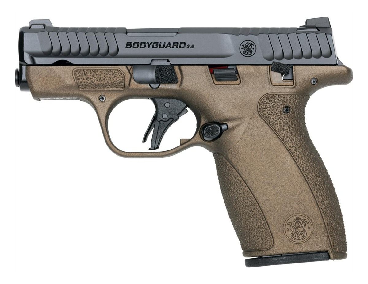 Smith Wesson S W M P Bodyguard 2.0 Midnight Bronze Thumb Safety Handgun .38