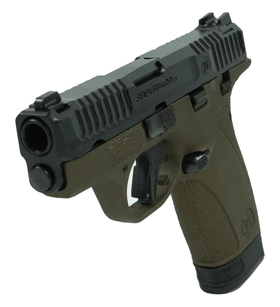 Smith Wesson S W M P Bodyguard 2.0 Midnight Bronze Thumb Safety Handgun .38 view 3