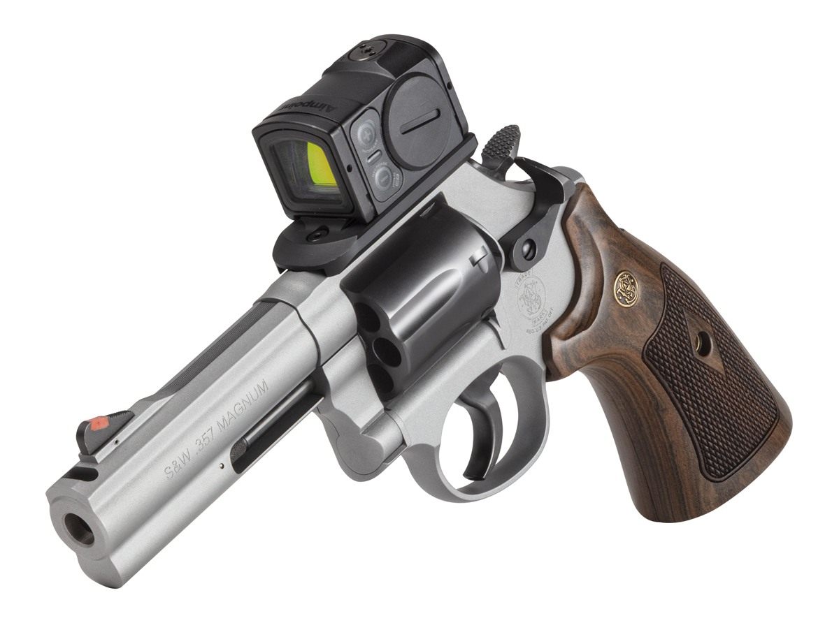 Smith Wesson 14635 Model 686 Spec R Bundle 357 Mag/38 +P 7 Shot, 4.13in Tit view 2